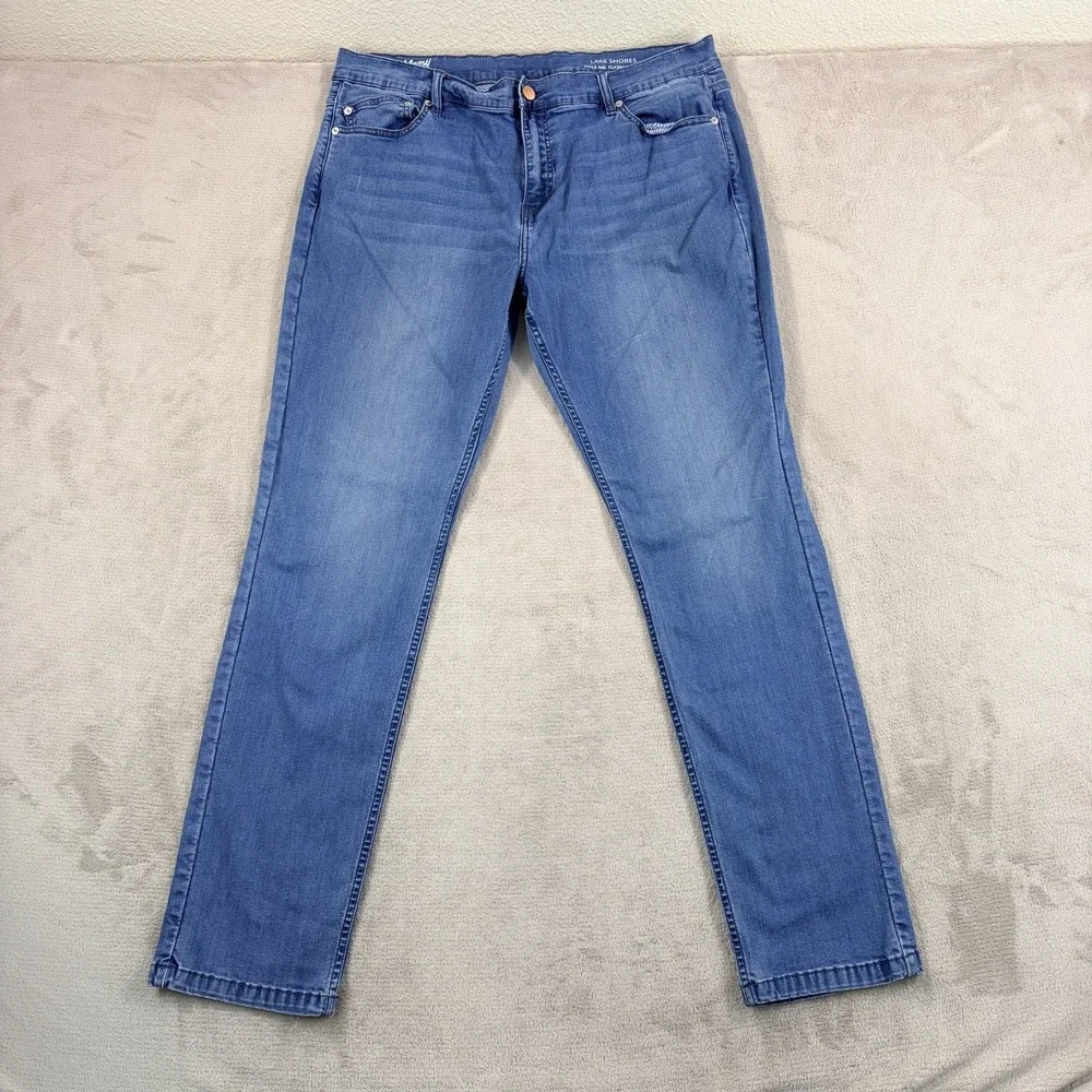 Mugsy Lake Shores Jeans in Blue Men 40x33 Stretch Denim‎ Modern Fit